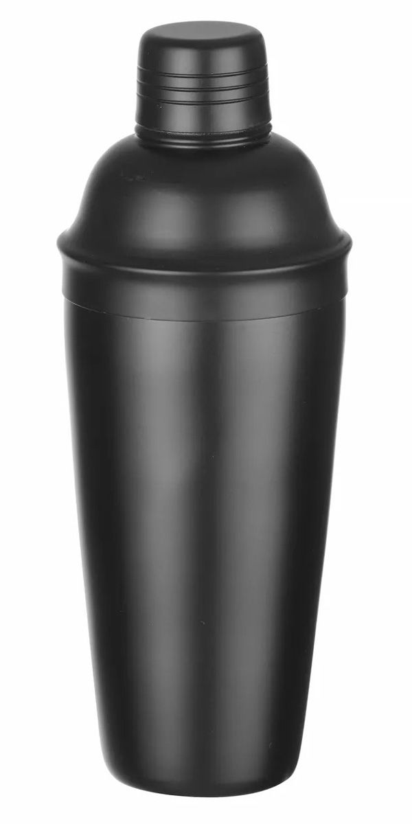 Cocktail-Shaker Edelstahl | 3teilig - 0,75l - Schwarz matt