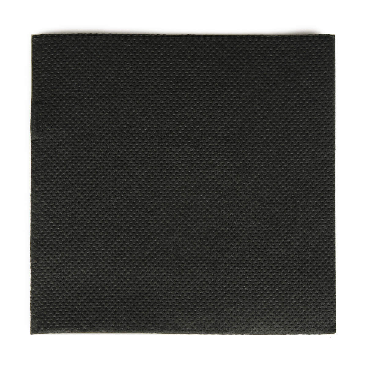 Cocktail-Serviette 20x20 cm | Schwarz – ¼ Falz – 2-lagig (125 Stk)