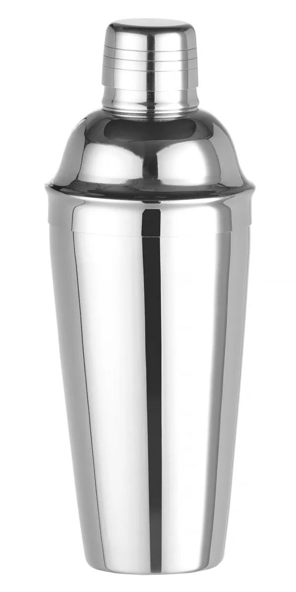 Cocktail-Shaker Edelstahl | 3teilig - 0,75l - Silber
